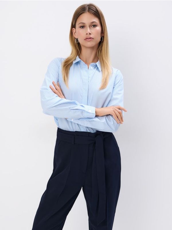 Mohito Mohito - Риза с високо съдържание на памук - син