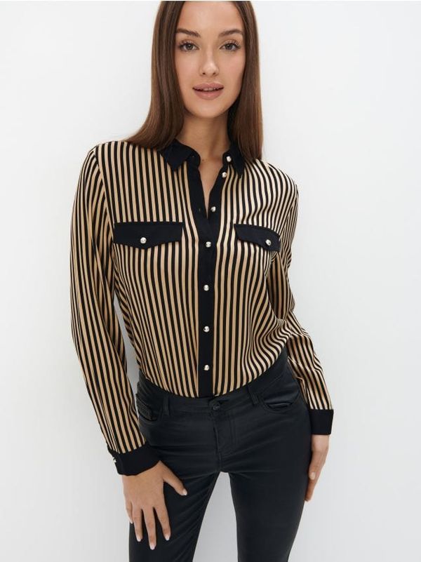 Mohito Mohito - Риза с високо съдържание на вискоза - бежово