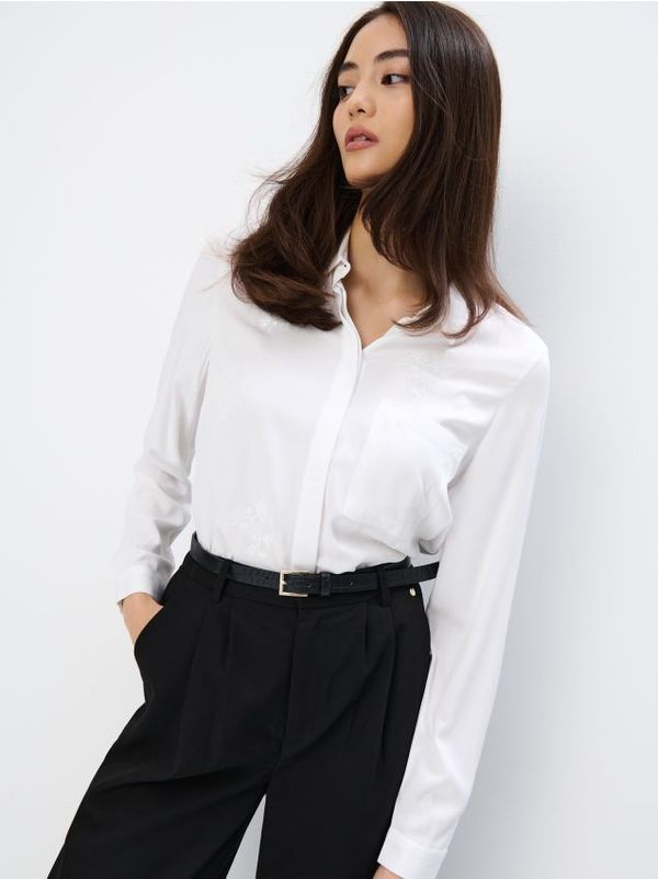 Mohito Mohito - Риза с високо съдържание на вискоза - бяло