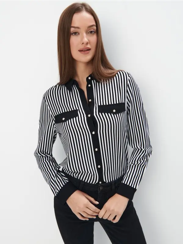 Mohito Mohito - Риза с високо съдържание на вискоза - черен