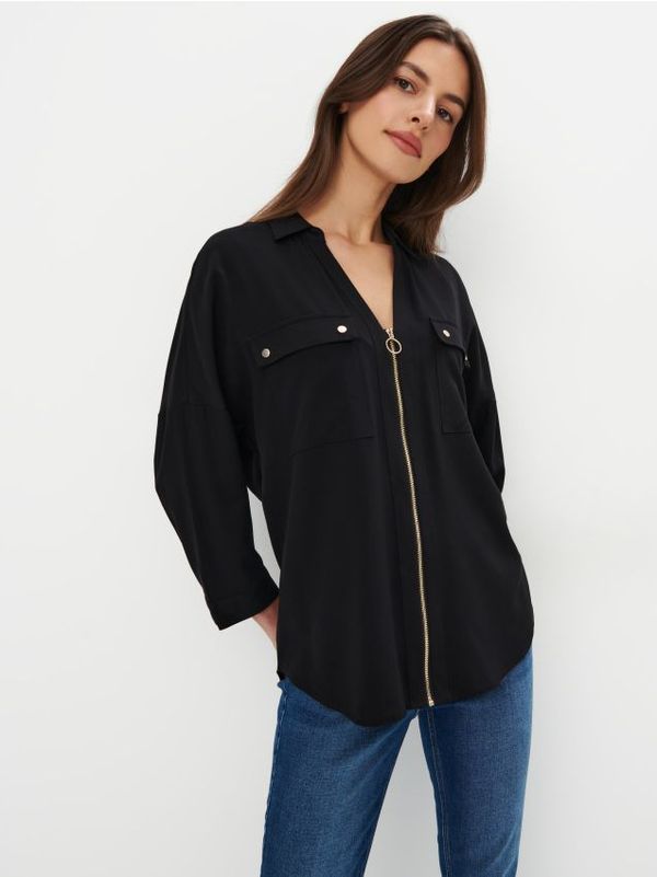 Mohito Mohito - Риза с високо съдържание на вискоза - черен