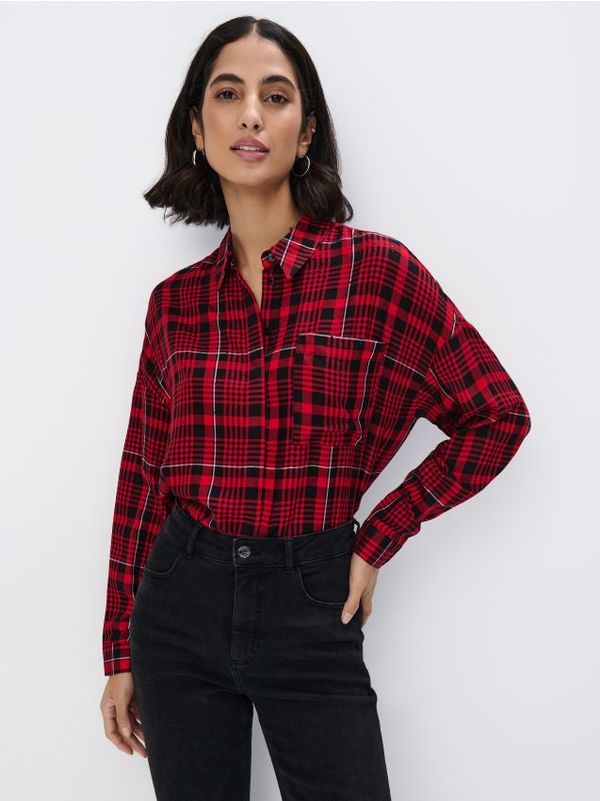 Mohito Mohito - Риза с високо съдържание на вискоза - червен