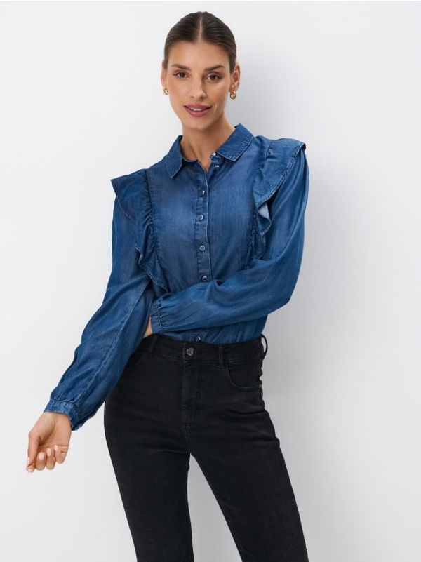 Mohito Mohito - Риза с волани - син