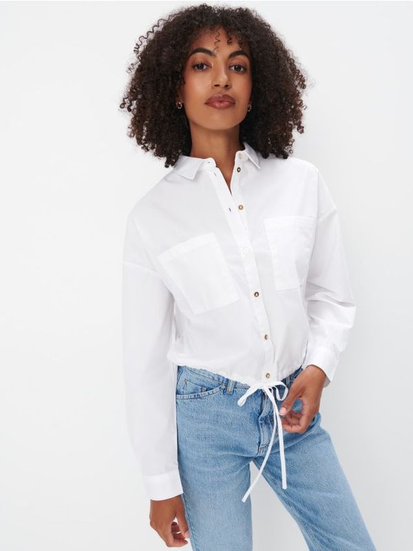 Mohito Mohito - Риза с връзка - бяло