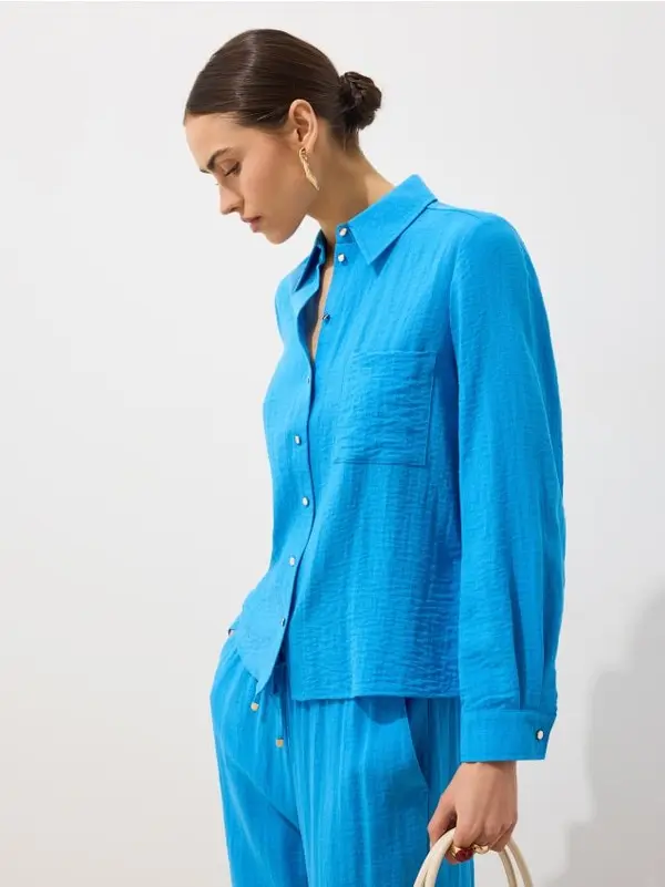 Mohito Mohito - Риза със съдържание на вискоза - виолетово