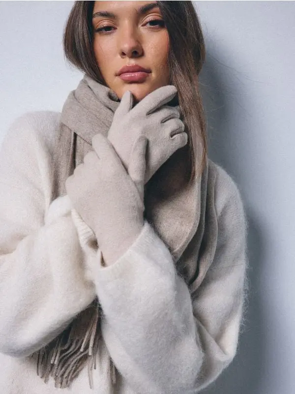 Mohito Mohito - Ръкавици със съдържание на вълна - бежово