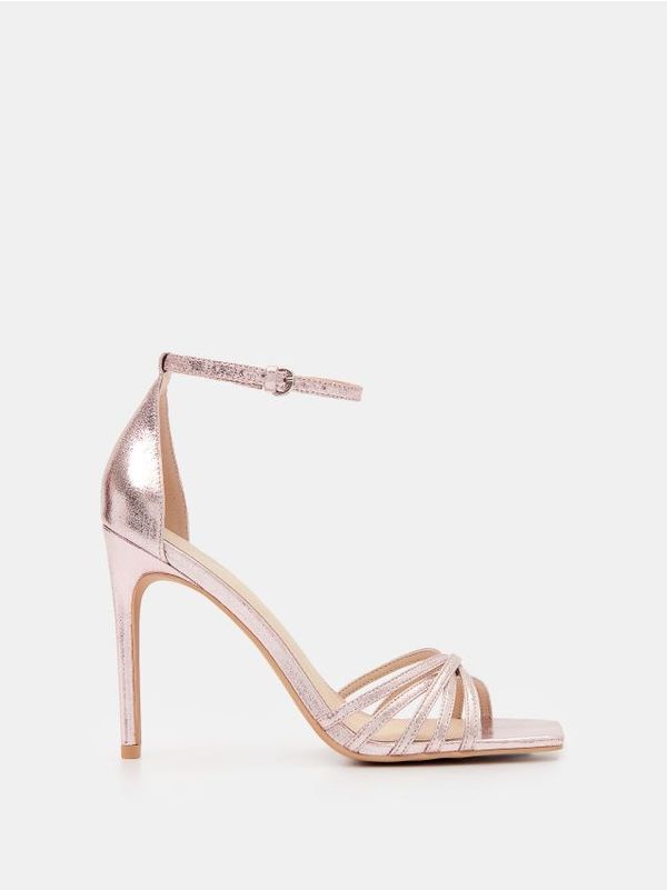 Mohito Mohito - Сандали с висок ток - пастелно розово