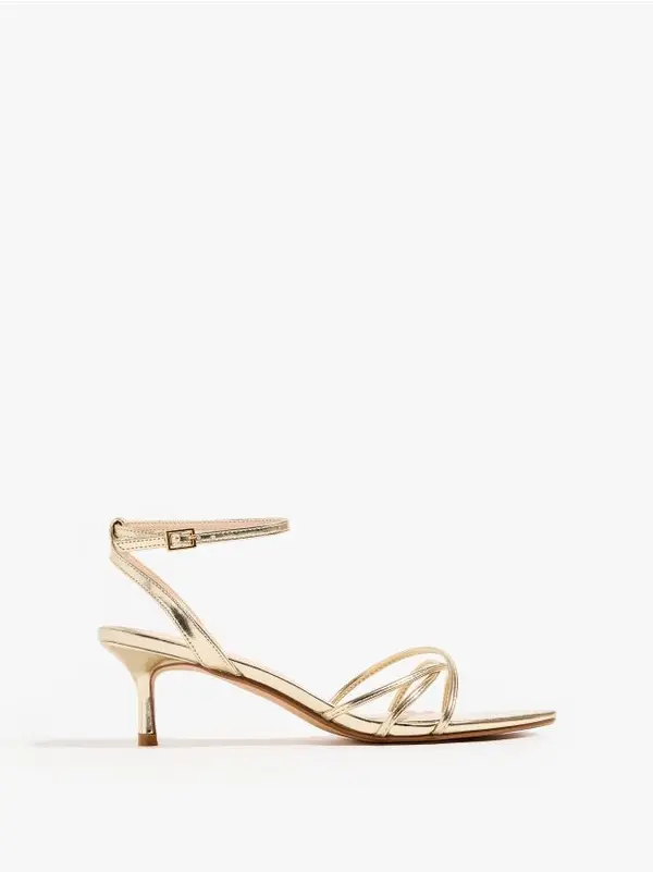 Mohito Mohito - Сандали с висок ток - златно