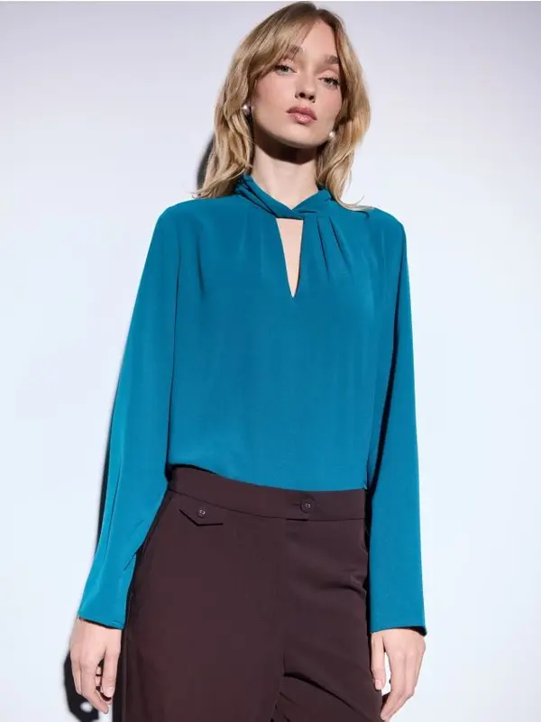 Mohito Mohito - Сатенена блуза - зелено