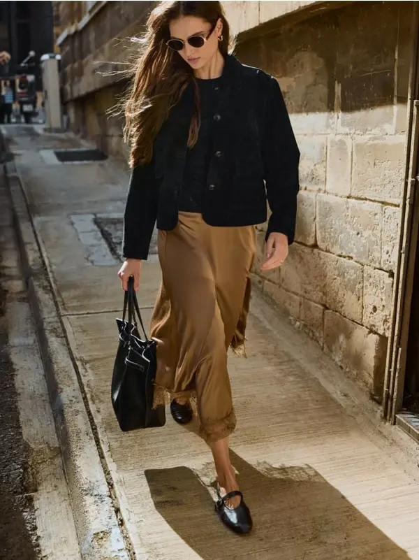 Mohito Mohito - Сатенена пола - кафяво