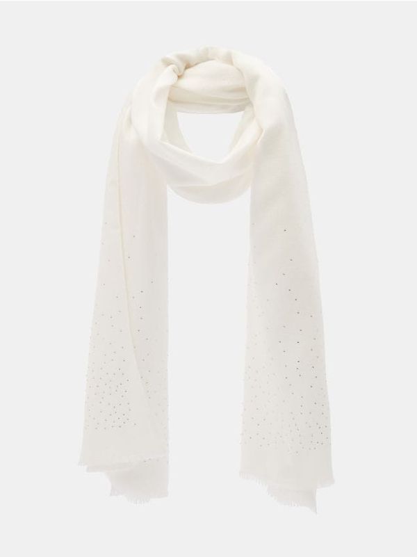 Mohito Mohito - Шал с декоративен акцент - бяло