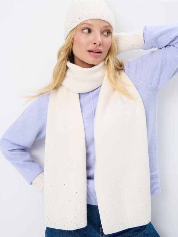 Mohito Mohito - Шал с декоративен акцент - бяло