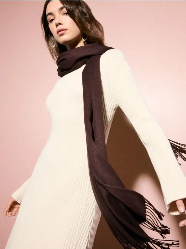 Mohito Mohito - Шал с високо съдържание на вискоза - тъмно кафяво