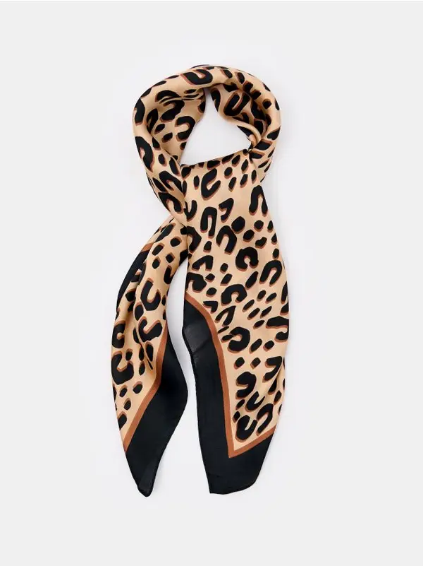 Mohito Mohito - Шалче тип връзка с леопардов десен - цветен