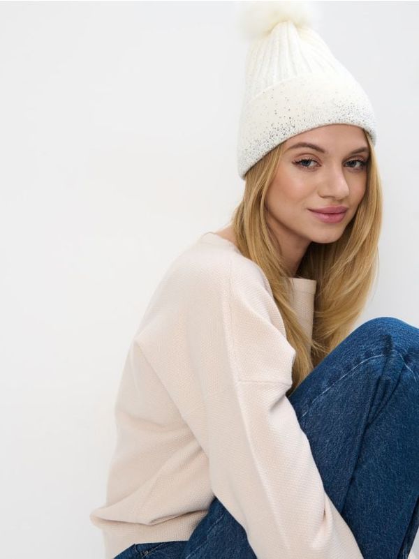 Mohito Mohito - Шапка beanie - кремaво