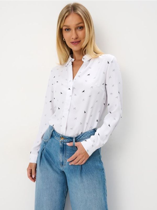 Mohito Mohito - Шарена риза - бяло