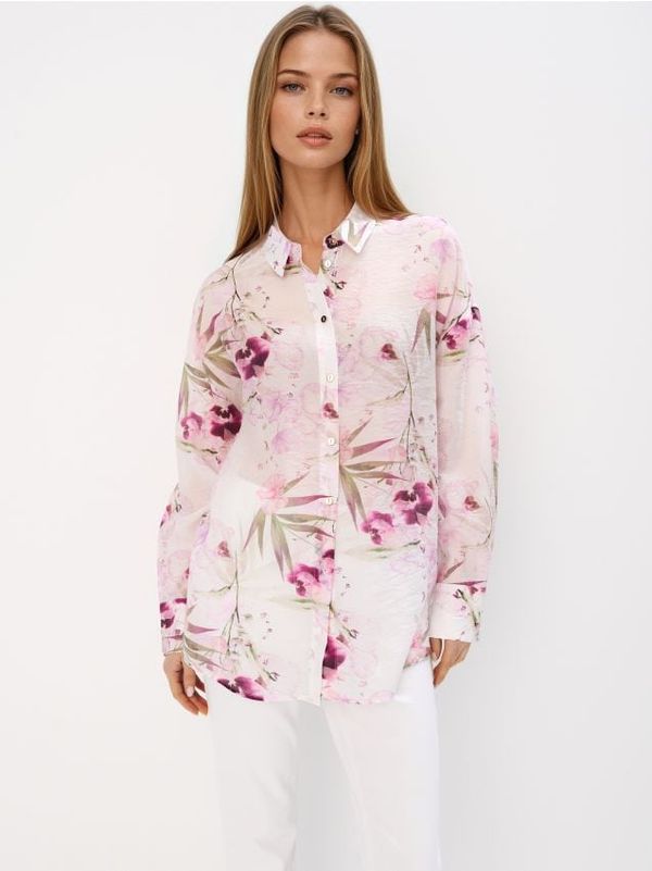 Mohito Mohito - Шарена риза - бяло