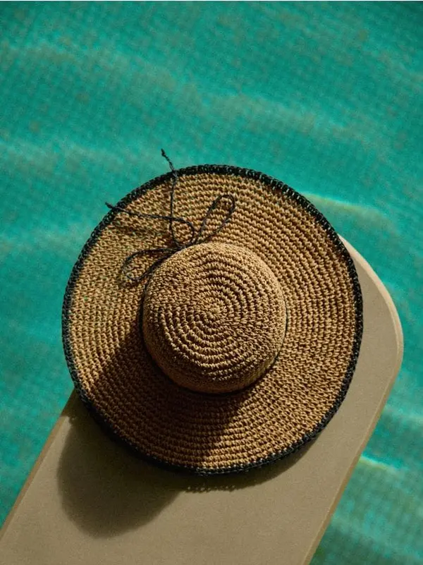 Mohito Mohito - Сламена шапка - бежово