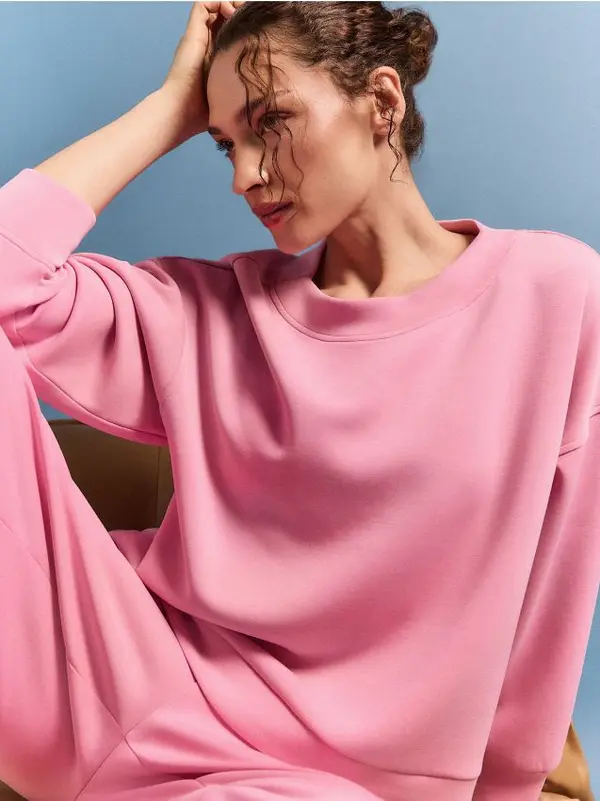 Mohito Mohito - Суитшърт basic - розово