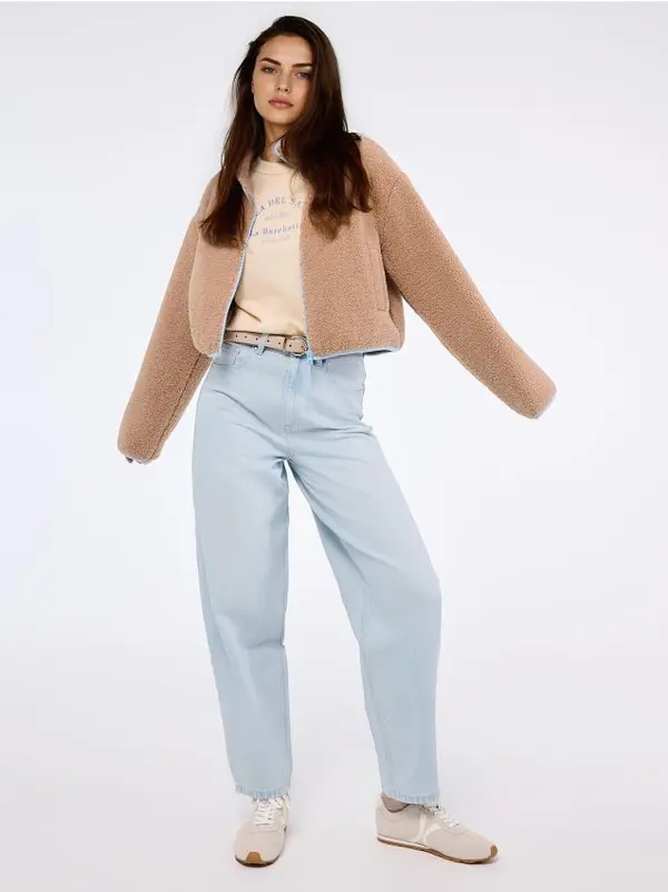 Mohito Mohito - Суитшърт с цип - бежово