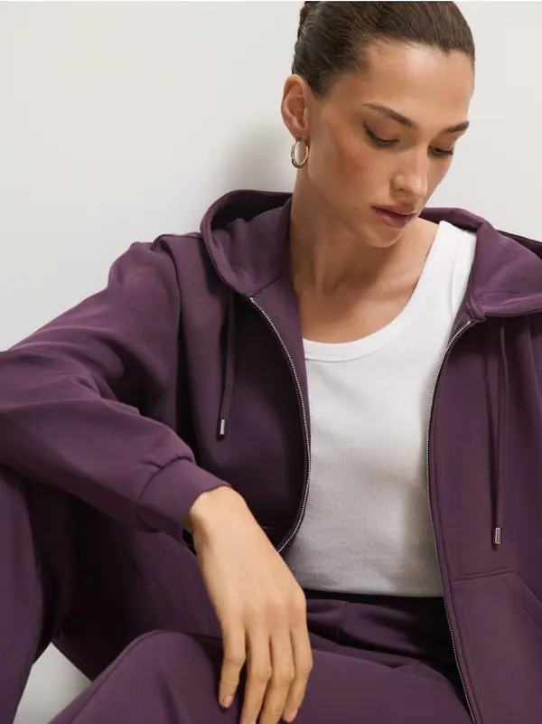 Mohito Mohito - Суитшърт с качулка - тъмно лилаво