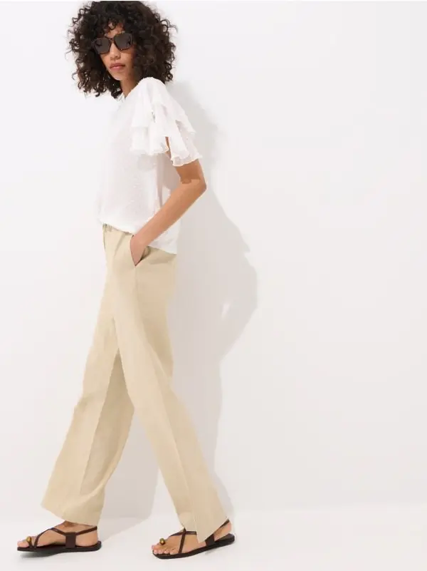 Mohito Mohito - Суитшърт с къс ръкав - бяло