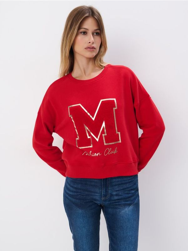 Mohito Mohito - Суитшърт с принт - червен