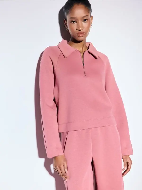 Mohito Mohito - Суитшърт с яка - розово