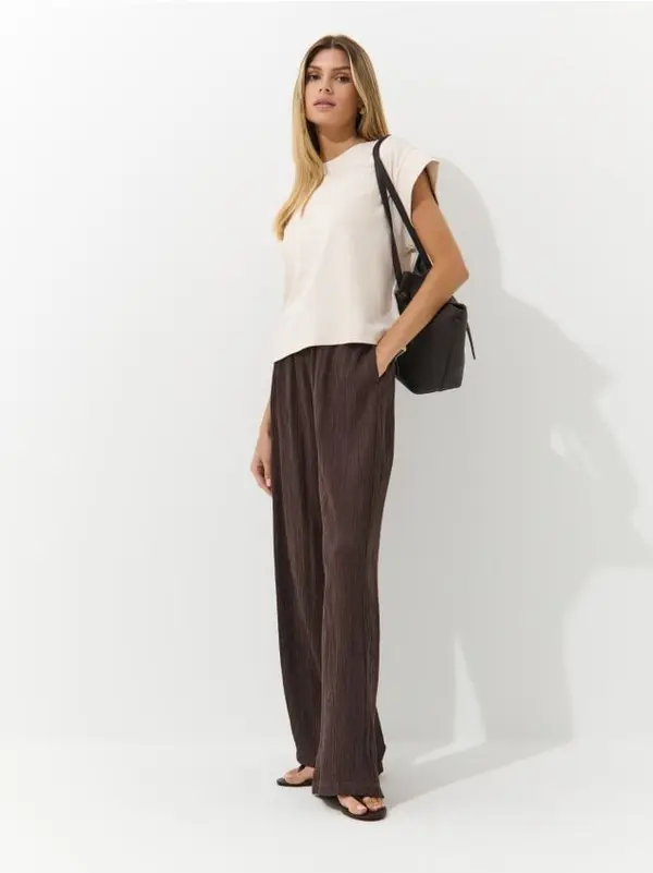 Mohito Mohito - Тениска от вискоза - бежово