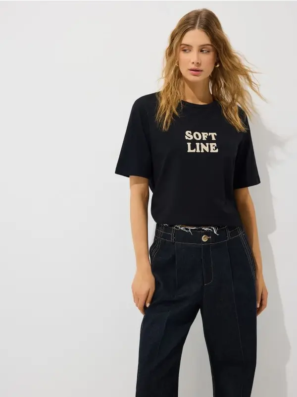 Mohito Mohito - Тениска с апликация - черен