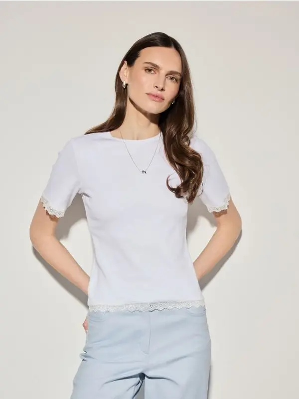 Mohito Mohito - Тениска с къс ръкав - бяло