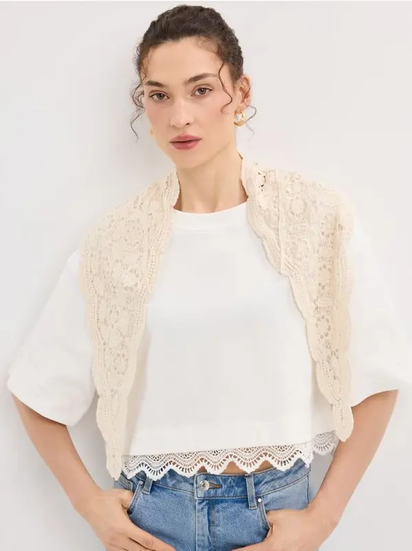 Mohito Mohito - Тениска с къс ръкав - бяло