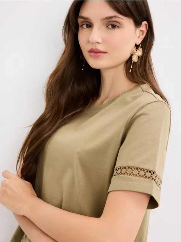 Mohito Mohito - Тениска с къс ръкав - маслинено зелено