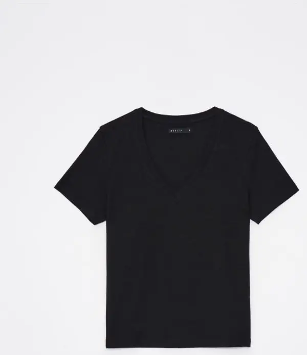 Mohito Mohito - Тениска с остро деколте - черен