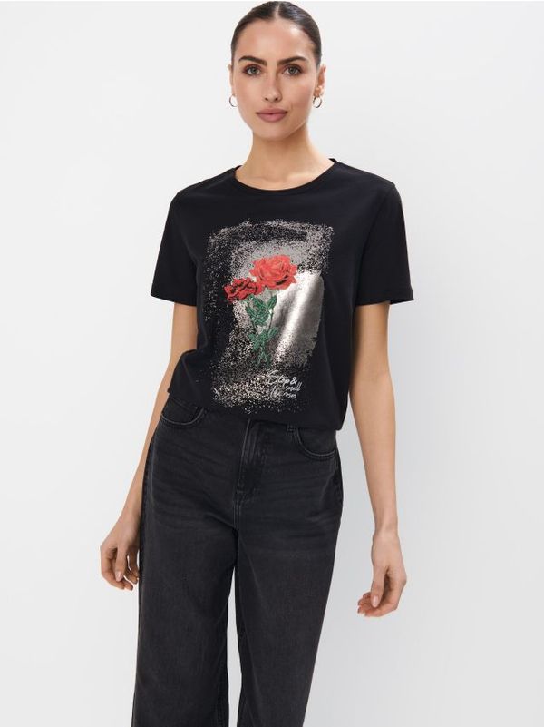 Mohito Mohito - Тениска с щампа - черен