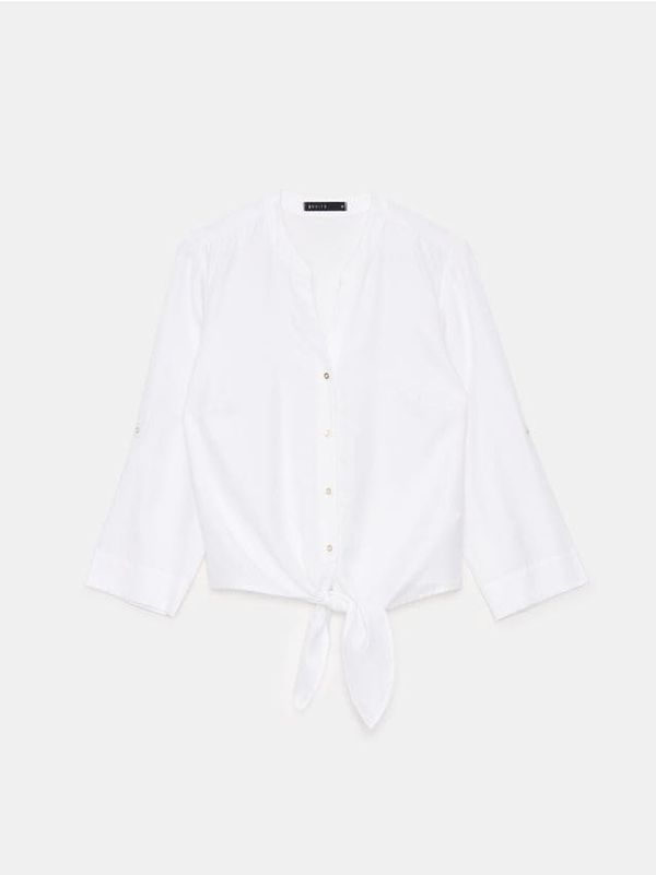 Mohito Mohito - Топ от лиосел - бяло