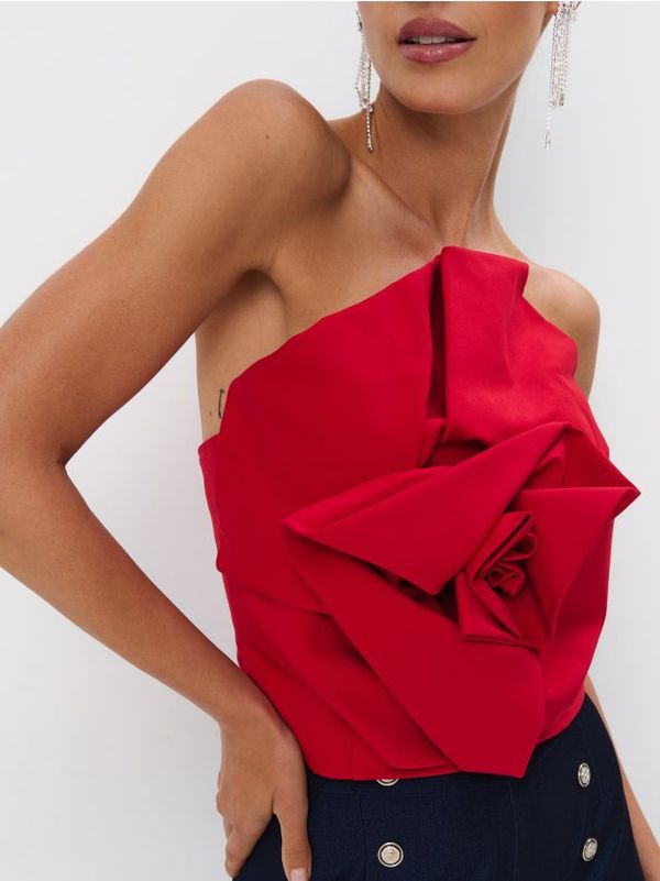 Mohito Mohito - Топ с декоративен елемент - червен