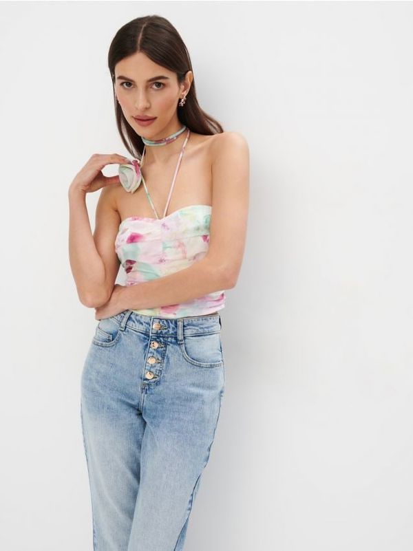 Mohito Mohito - Топ с декоративен елемент - пастелно розово