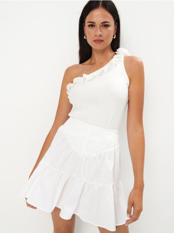 Mohito Mohito - Топ с едно рамо - бяло