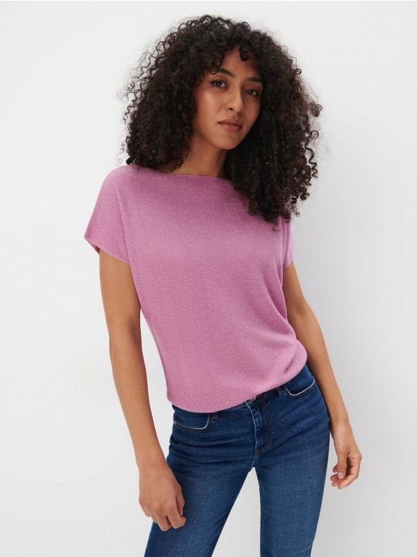 Mohito Mohito - Топ с метална нишка - лилаво