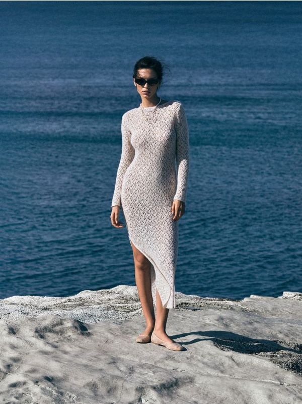 Mohito Mohito - Трикотажна макси рокля - бежово