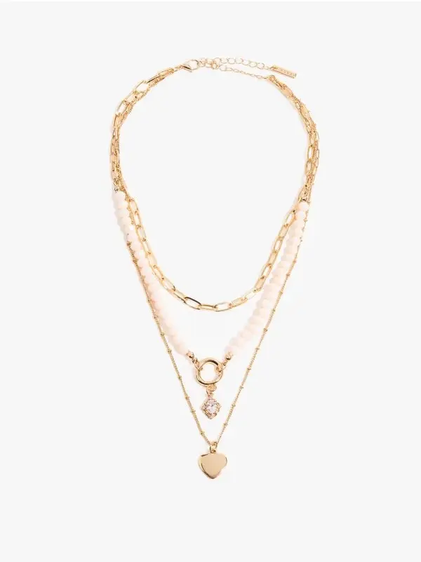 Mohito Mohito - Троен гердан - златно