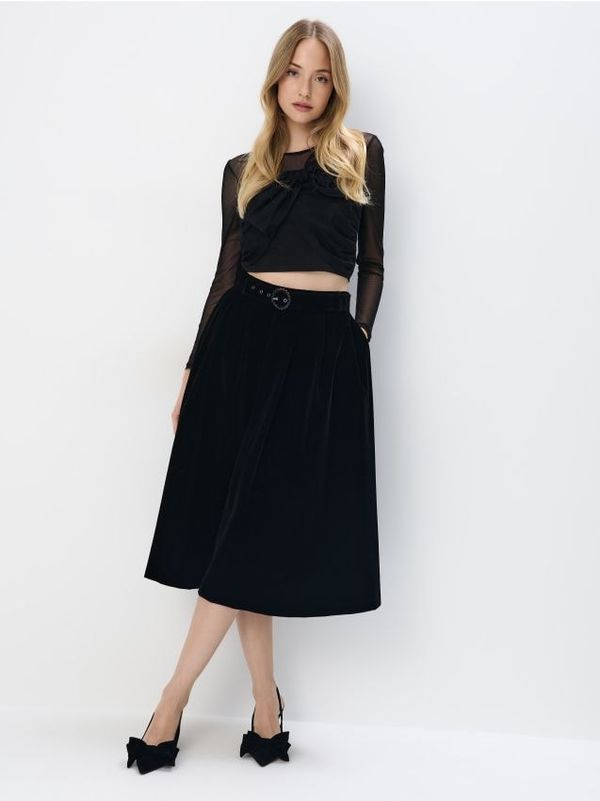 Mohito Mohito - Велурена пола - черен