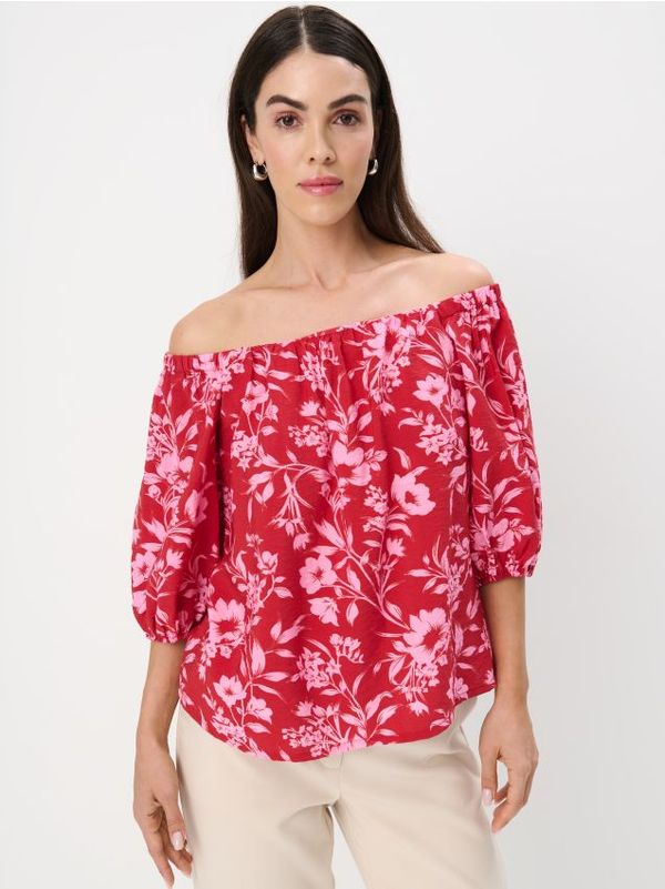 Mohito Mohito - Viscose rich blouse - червен