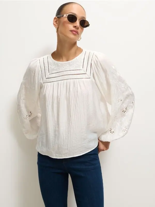 Mohito Mohito - Viscose rich blouse - кремaво