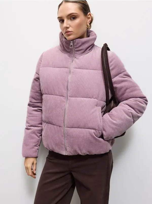 Mohito Mohito - Яке от рипсено кадифе - лилаво