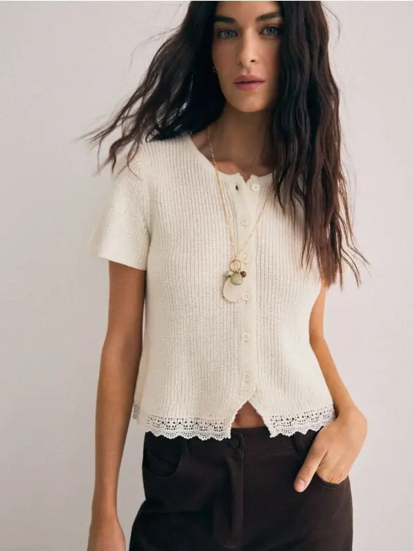 Mohito Mohito - Жилетка - кремaво