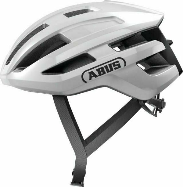 Abus Abus PowerDome Shiny White L Каска за велосипед