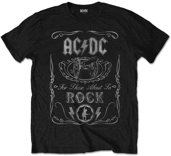 AC/DC AC/DC Риза Unisex Cannon Swig Vintage Black L