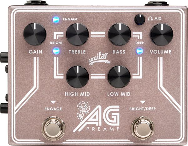 Aguilar Aguilar AG Preamp Pedal Breast Cancer Awareness Edition Предусилвател и Rack усилвател